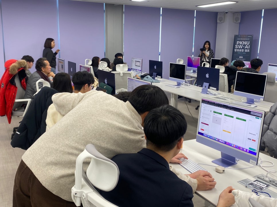 프로그래밍존 작업 현장